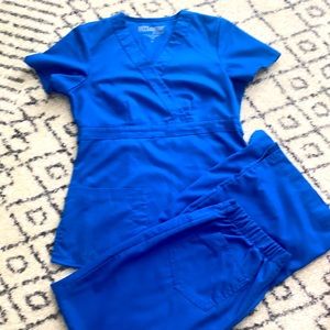 Greys anatomy scrub top and pant- gently used